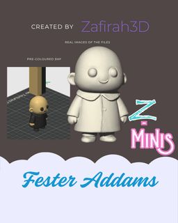 Z-MINIS FESTER ADDAMS FOR FREE 3d model