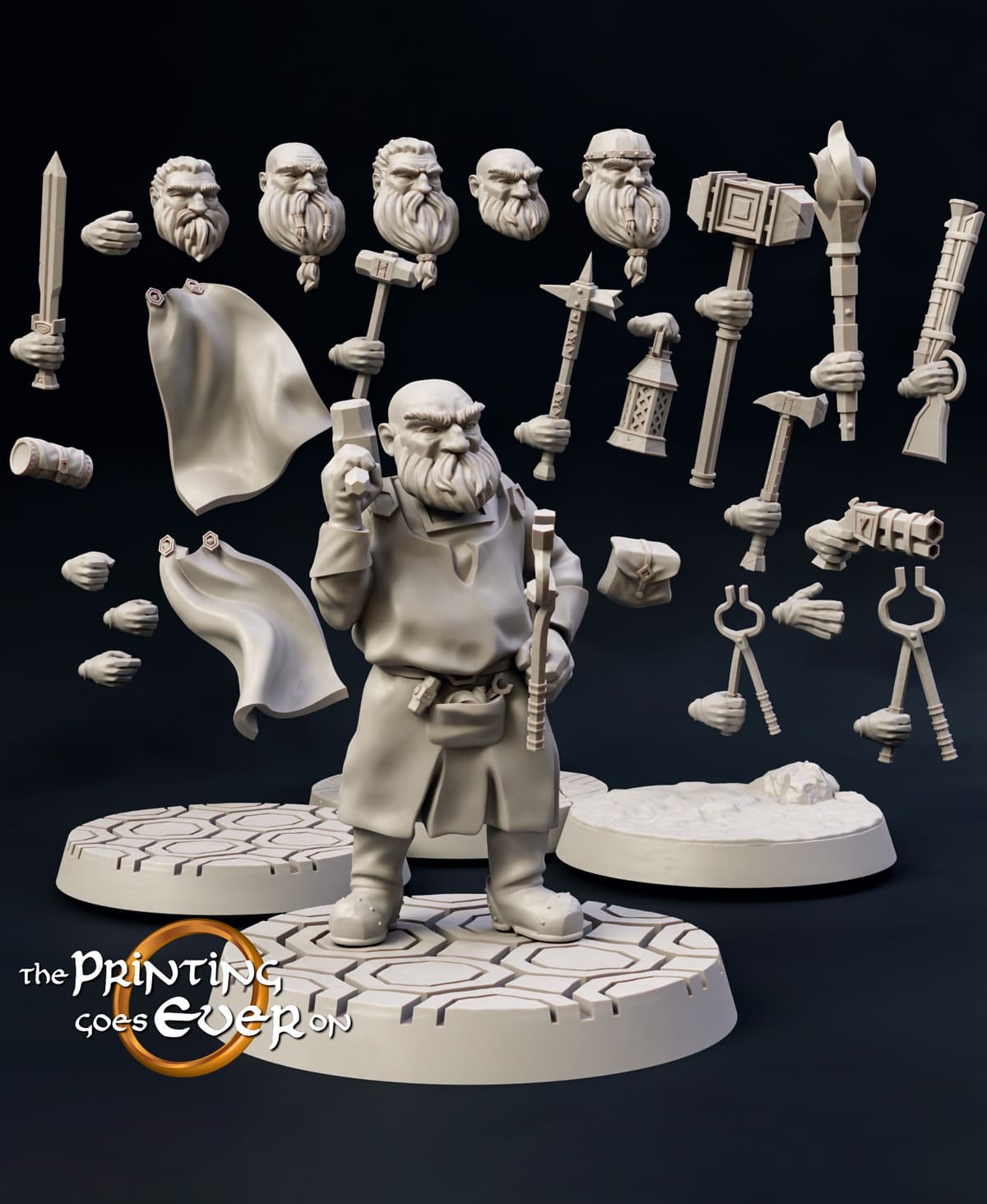 Modular Dwarven Engineer 3d model