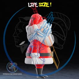 Life Size Santa 3D Printer STL file 3d model