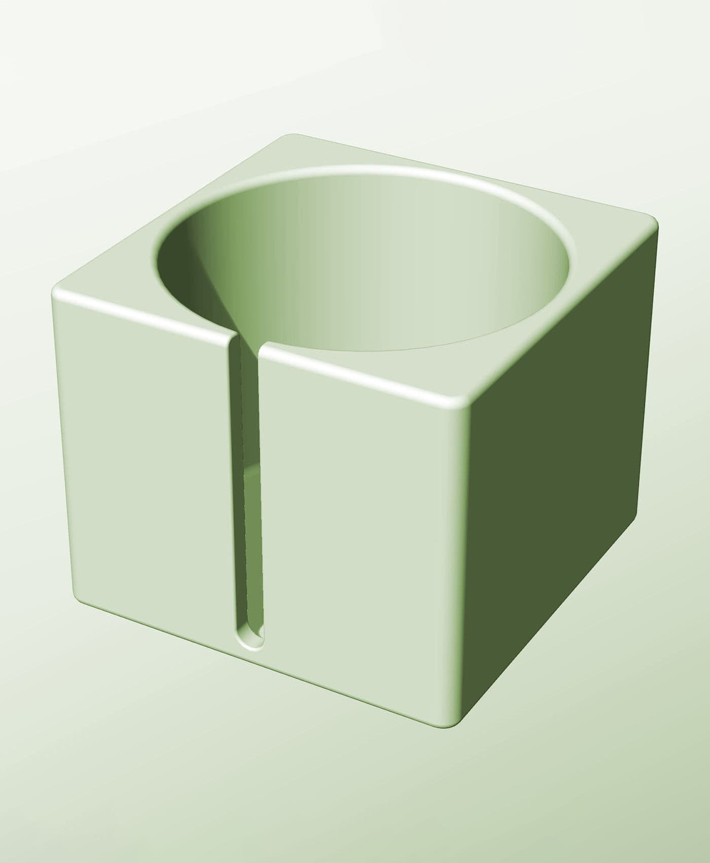 CS128-115-S Modular slotted component container modern decor 3d model