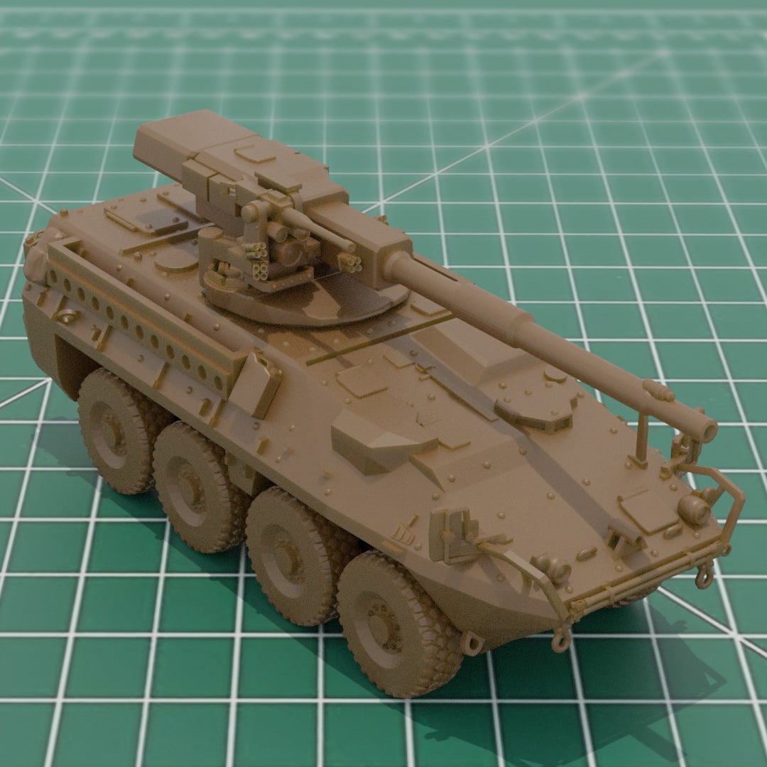 M1128 Stryker MGS 3D Print Digital Model 3d model