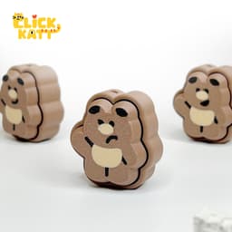 Bead - Clicker Fidget Toy Keychain 3d model
