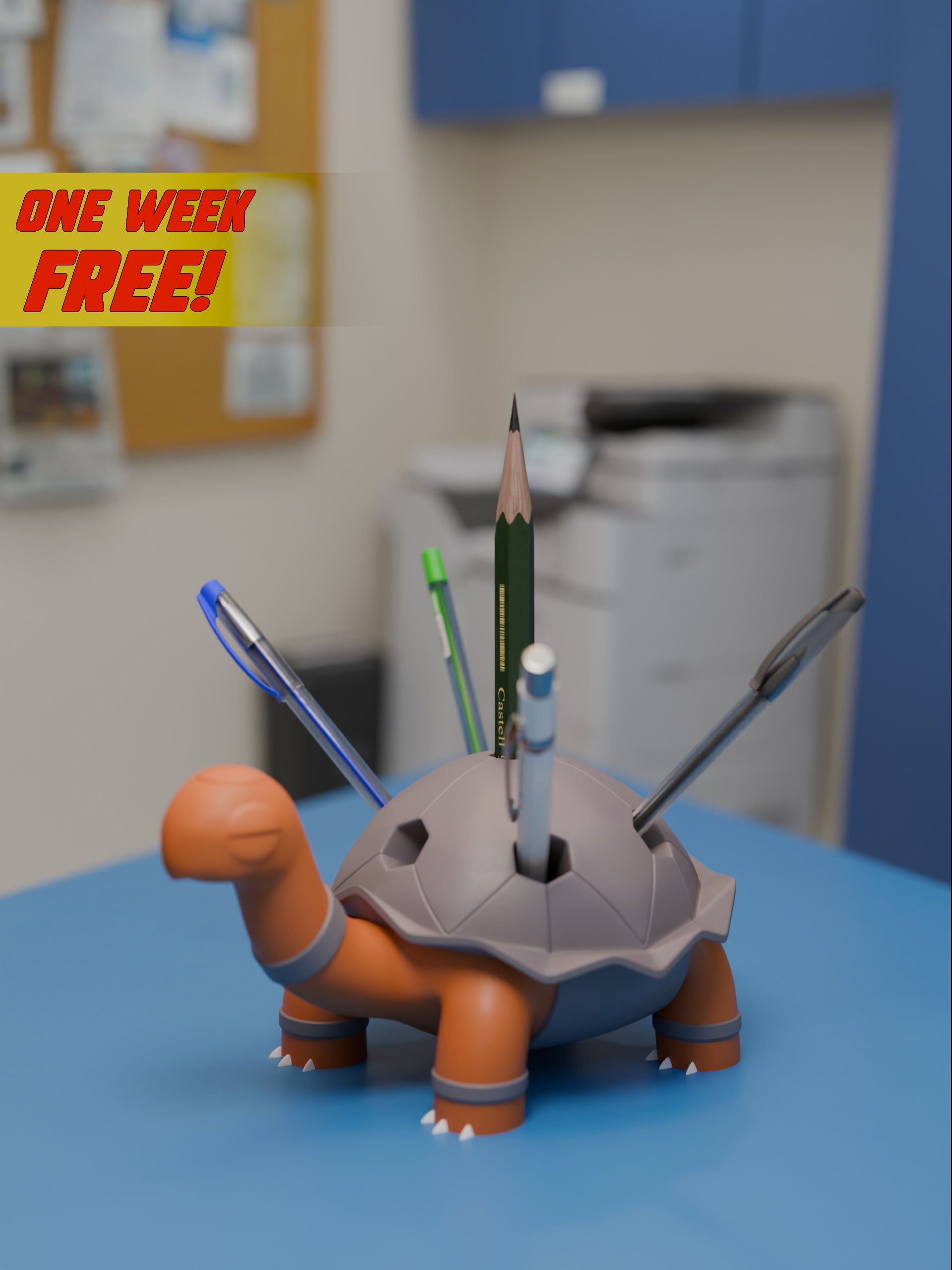 Torkoal Pencil Holder 3d model