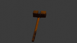 Bronze War Hammer v2 3d model