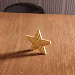 Geometric Star Holiday Ornament 3d model