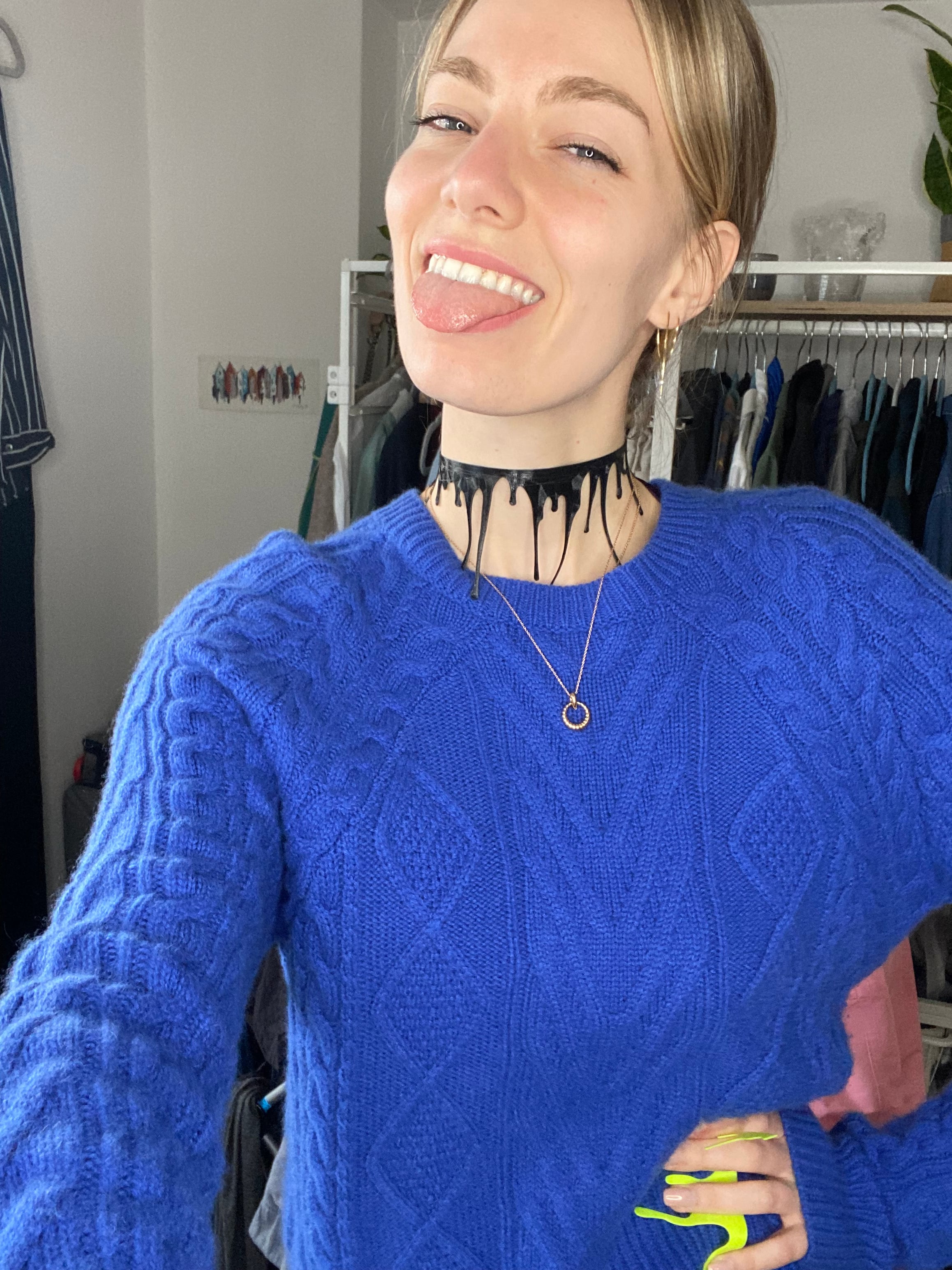 Drippy Choker – 3D-Printed Necklace 3d model