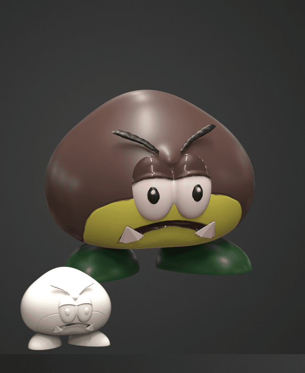 Mario World Galoomba 3d model