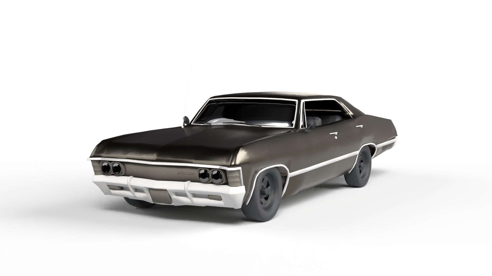 Retro Car 3d model