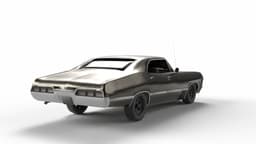 Retro Car 3d model