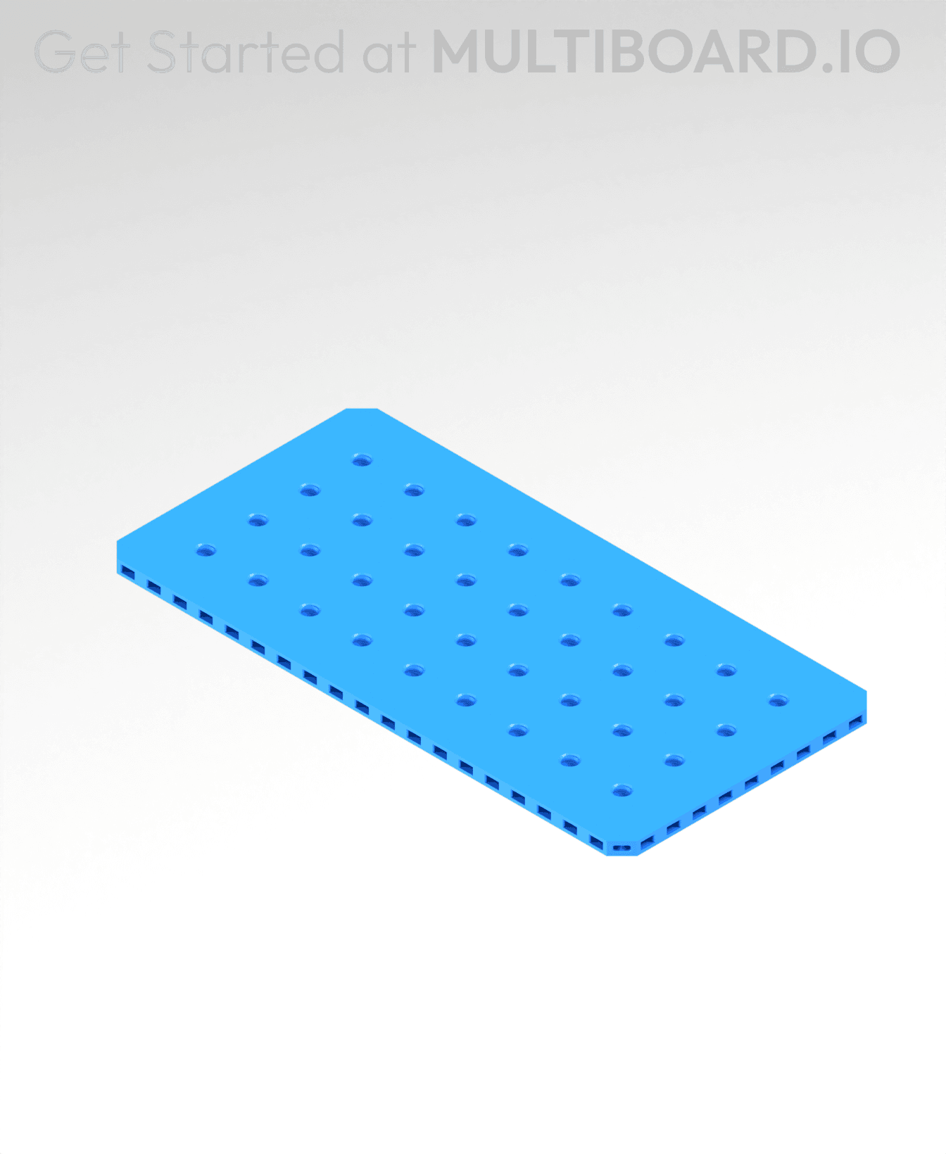 5x10 MU - Small Thread MU - MultiBoard Plate 3d model
