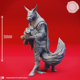 Arcanaloth Record Keeper - Tabletop Miniature (Pre-Supported) 3d model