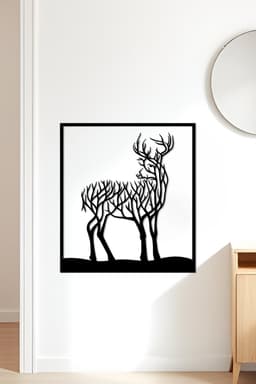 Deer Wall Art, Wall Decor, Home Decor 3d model