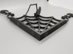 Magnetic Corner Print-in-Place Spiderweb Halloween Decoration 3d model