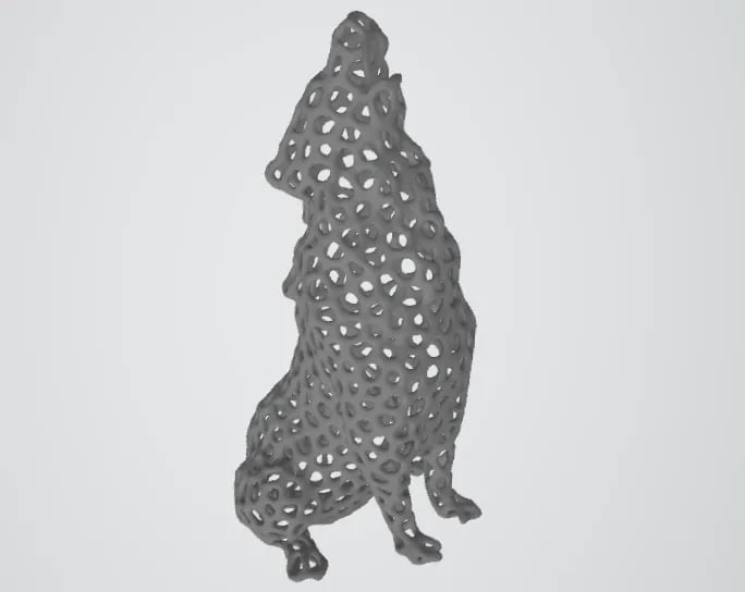 Voronoi Wolf 3d model
