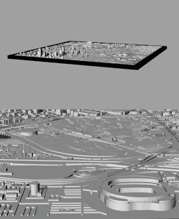 DENVER, Skyline, 3D map 3d model