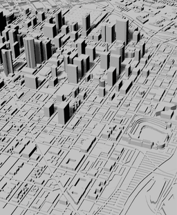 DENVER, Skyline, 3D map 3d model