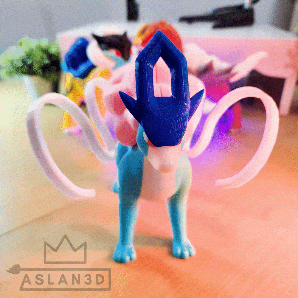 Suicune By Colors 3d model