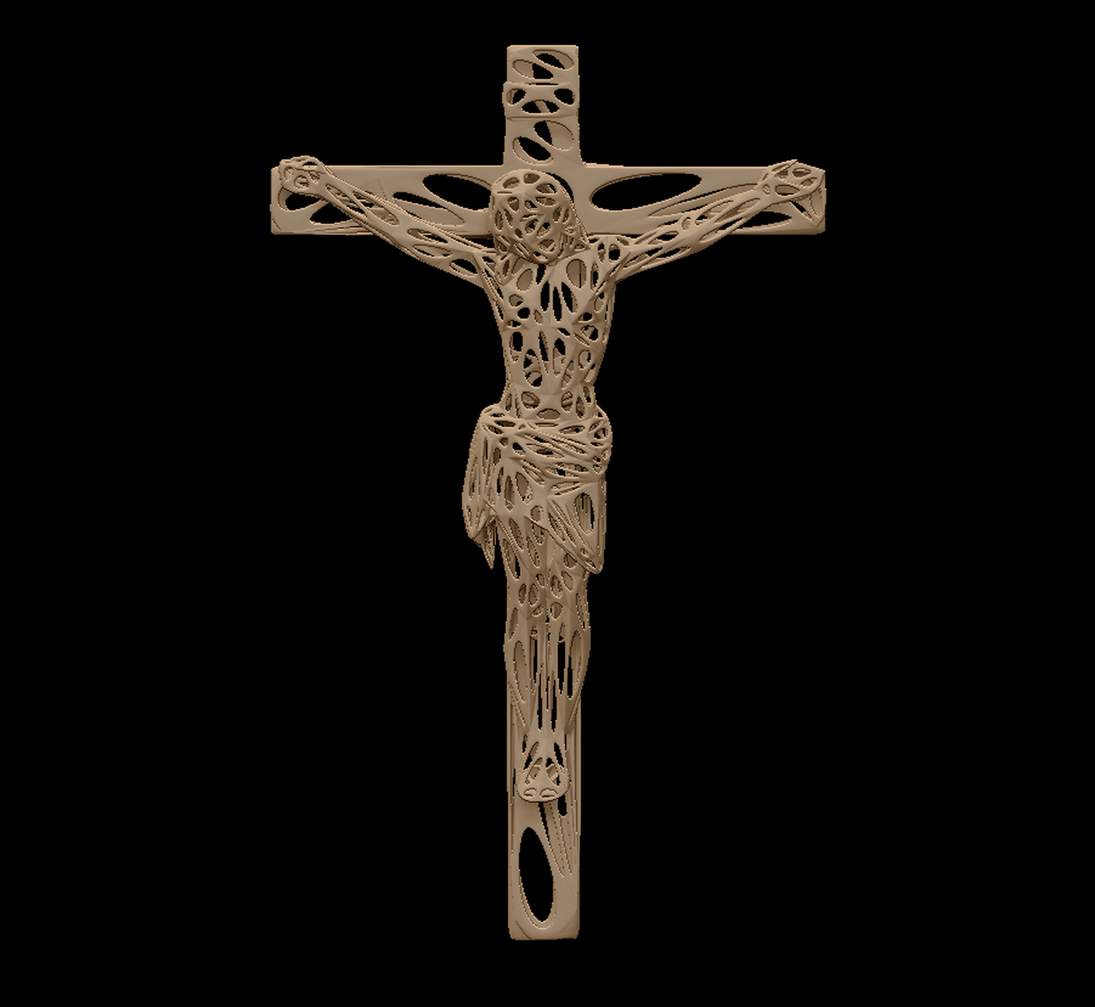 Jesus on the cross 3d model