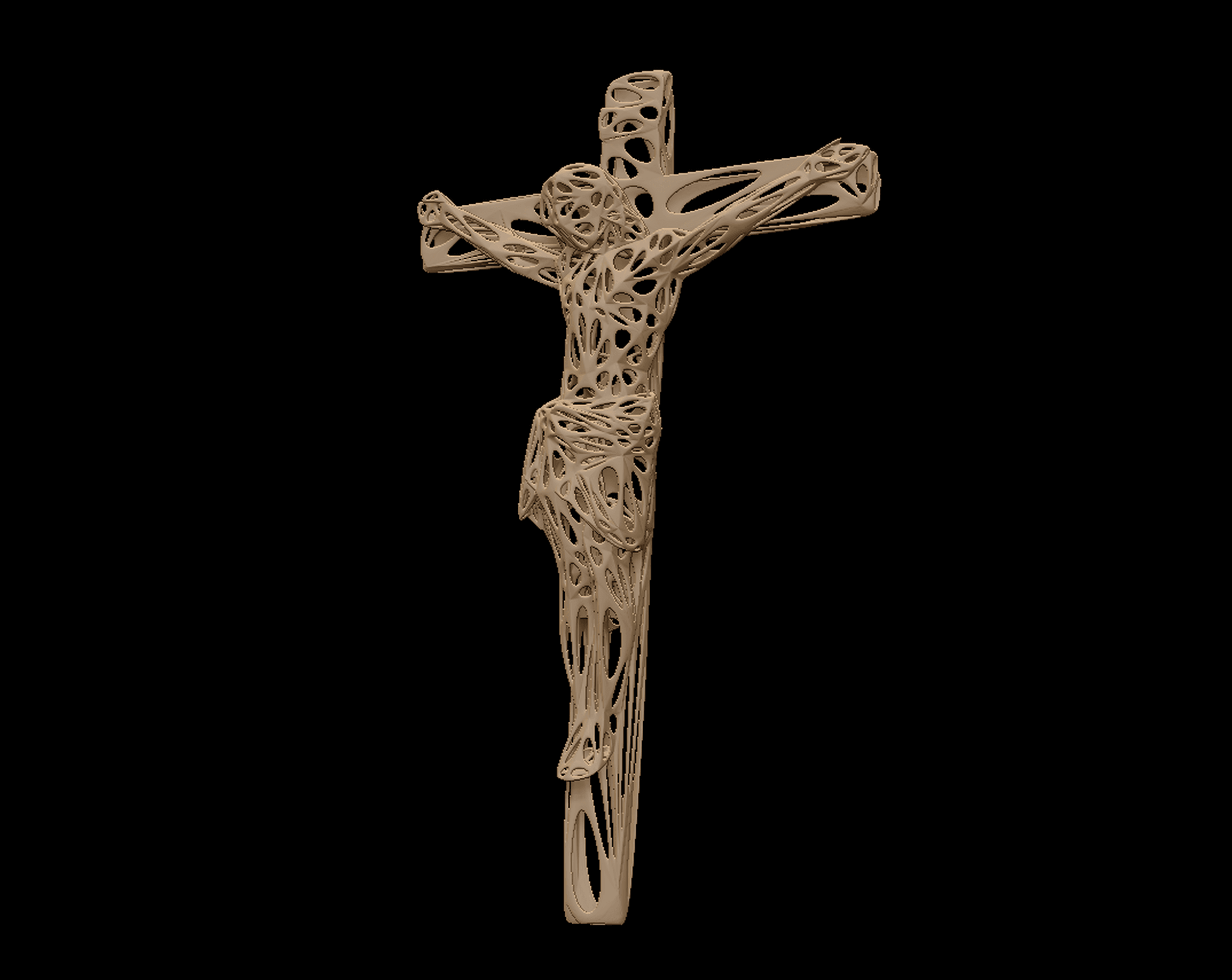 Jesus on the cross 3d model