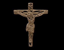 Jesus on the cross 3d model