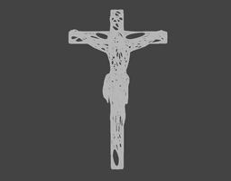 Jesus on the cross 3d model