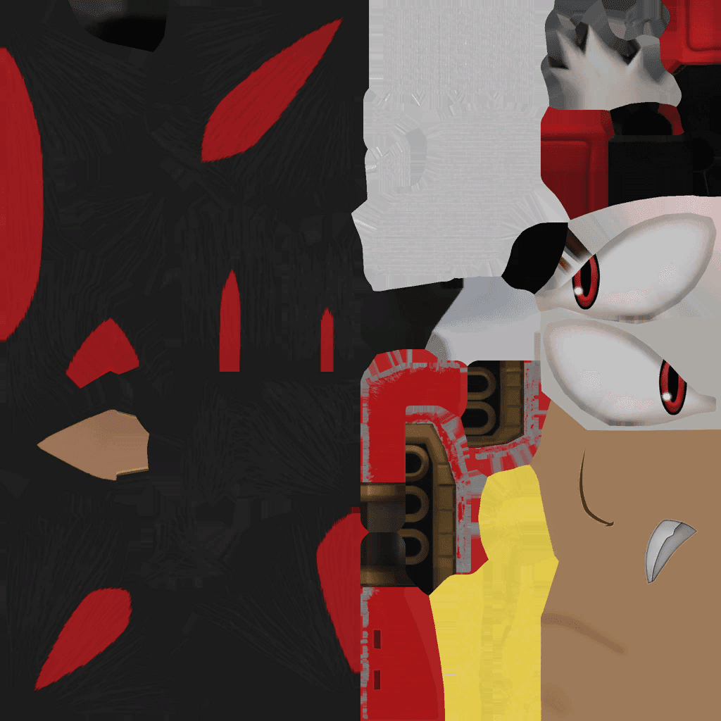 Shadow the Hedgehog 3d model