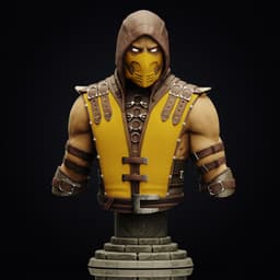 Scorpion bust (Pre-Supported) 3d model