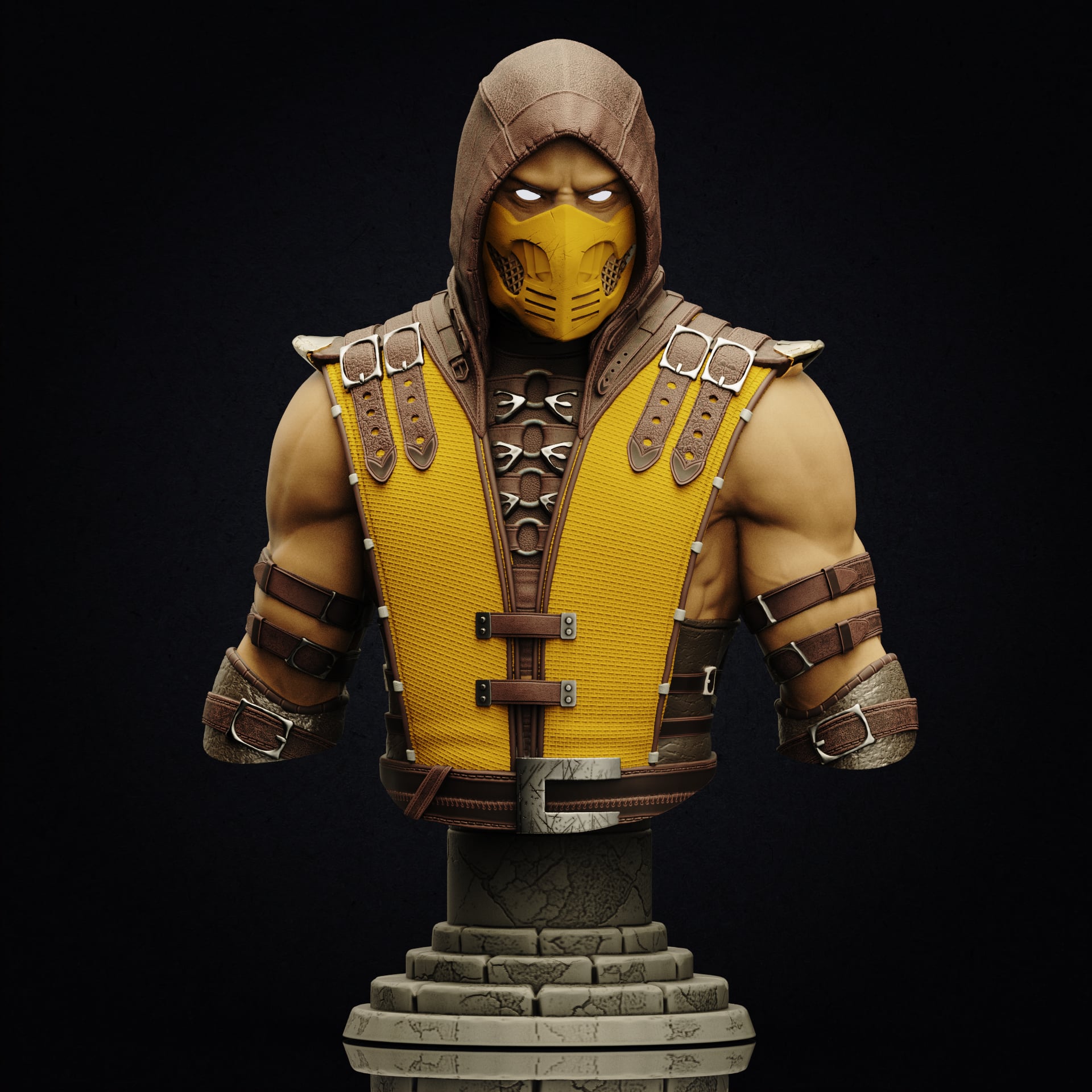 Scorpion bust (Pre-Supported) 3d model