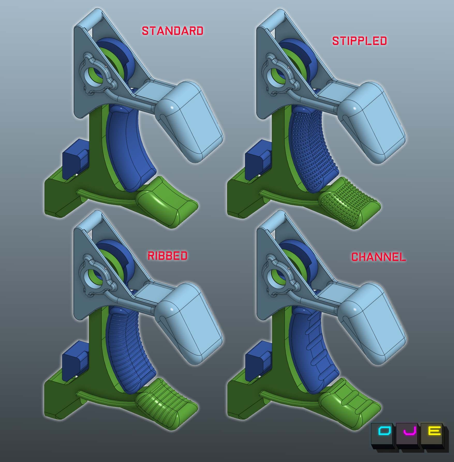 VKB Gladiator Split Trigger V3 3d model