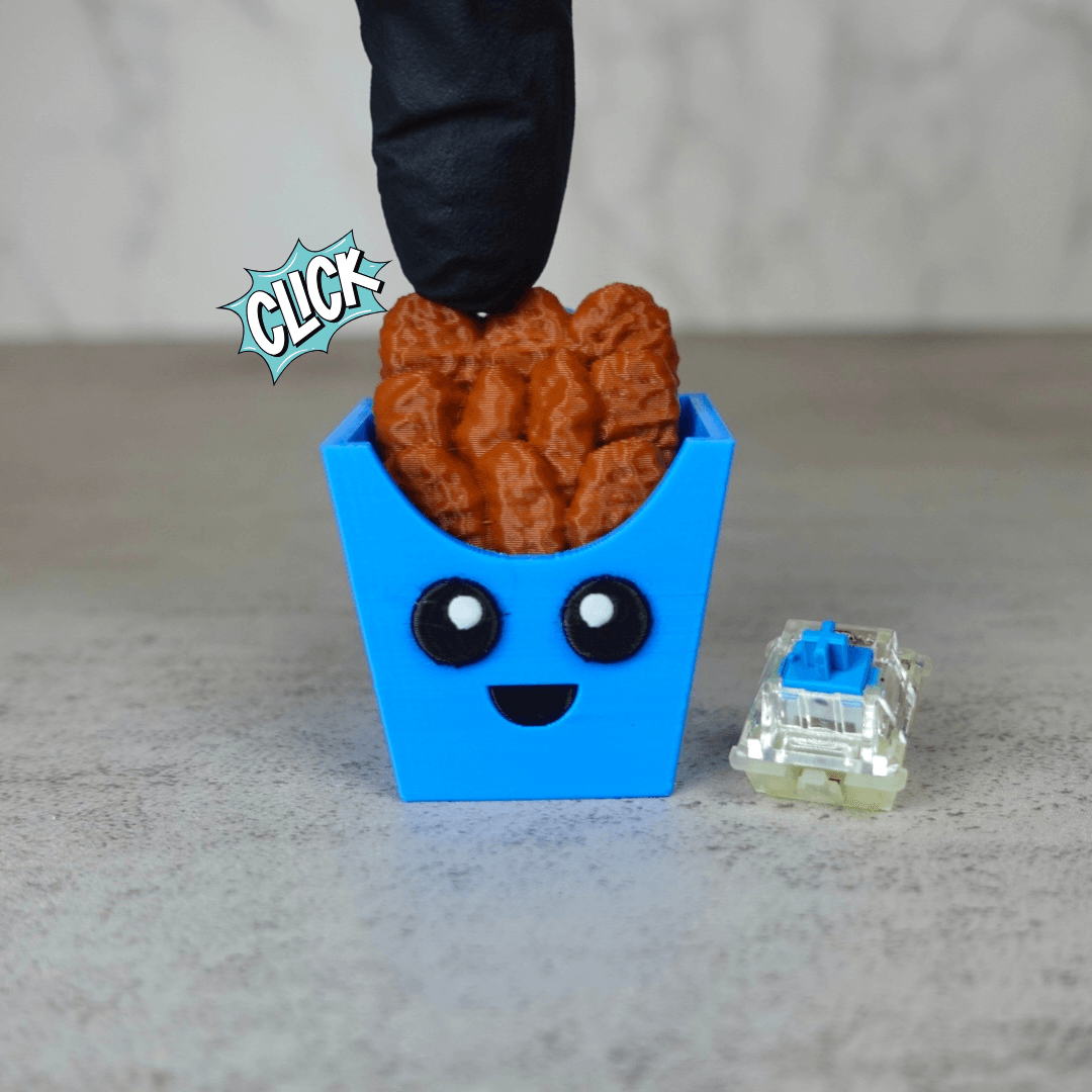 Clicky Nuggets (Keycap Fidget Toy) 3d model