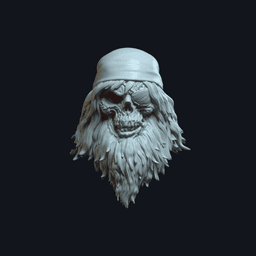 Seawolf v1 Action Figure Head 3d model
