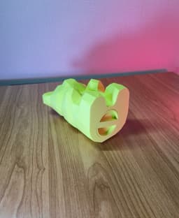 Low Poly Gummy Bear Piggy Bank 3d model