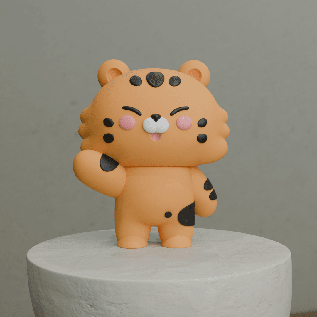 Cute Tiger - Kimmachi 3d model
