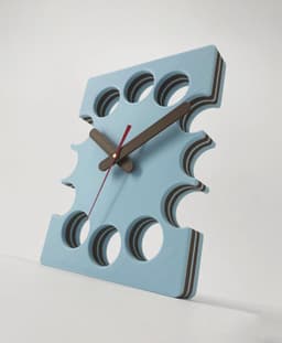 Slice Clock - Wall Desk Kitchen Clock 3d model