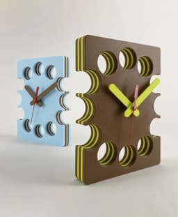 Slice Clock - Wall Desk Kitchen Clock 3d model