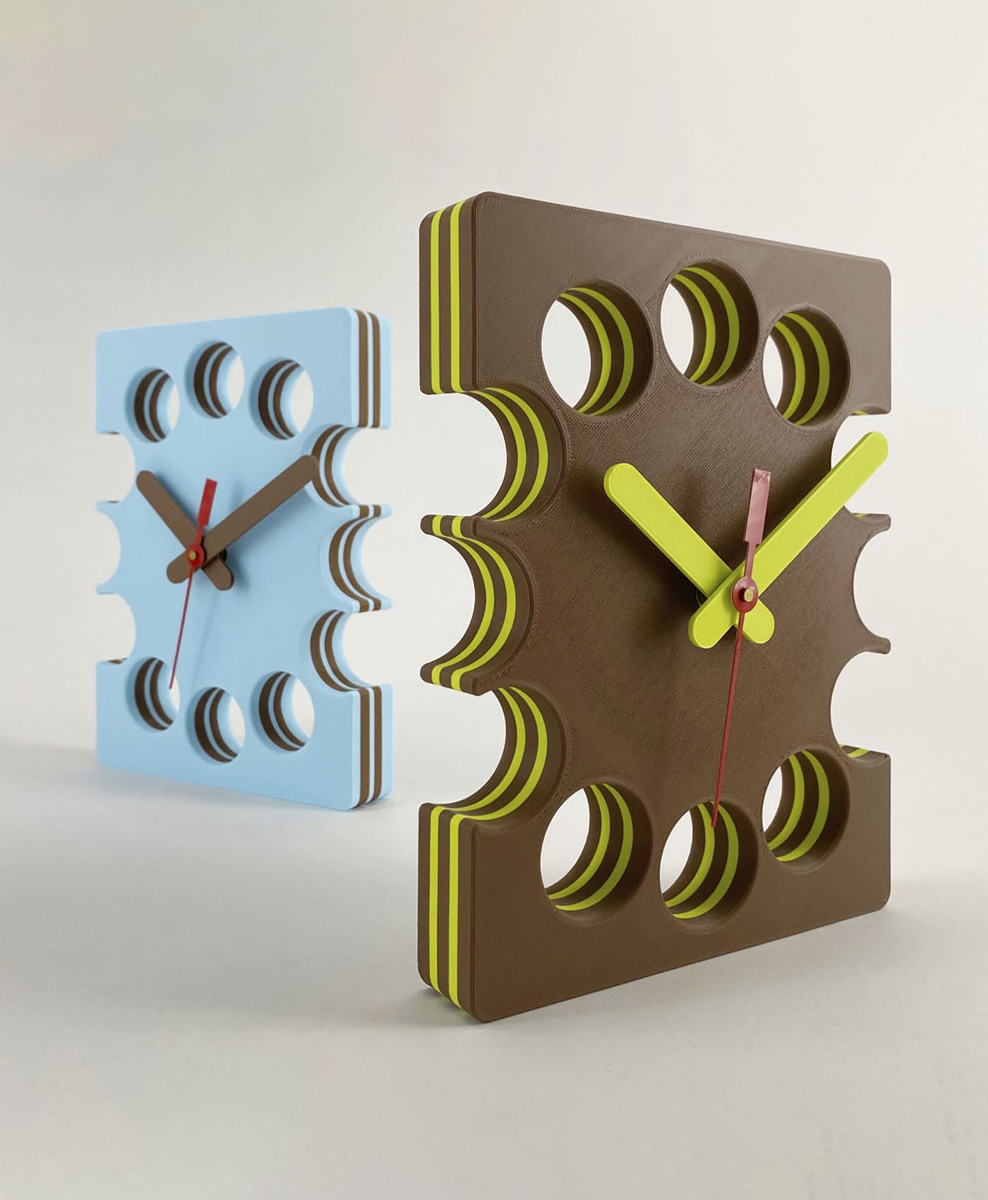 Slice Clock - Wall Desk Kitchen Clock 3d model