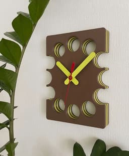 Slice Clock - Wall Desk Kitchen Clock 3d model