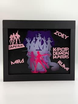 K-Pop Demon Hunters Shadow Box 3d model