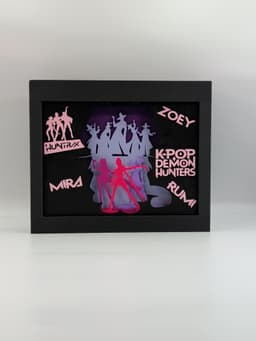 K-Pop Demon Hunters Shadow Box 3d model