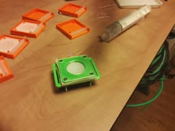 Cheeky Frog Mask #HalloWearables - Frog cheek assembled - 3d model