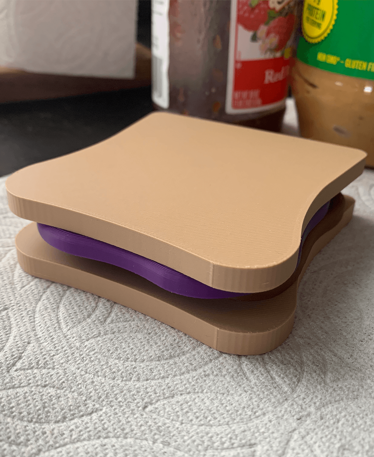 PB&J Coaster Set 3d model