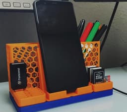 Gridfinity 2x1 Phone Stand - No Supports Needed 3d model