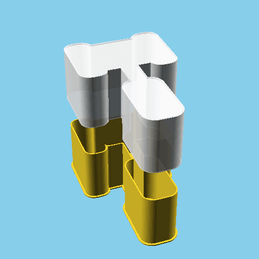 Gavel, nestable box (v1) 3d model