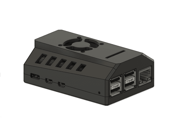 BTT PI4B CB1/CM4 FULL CASE 3d model