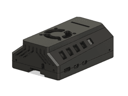 BTT PI4B CB1/CM4 FULL CASE 3d model