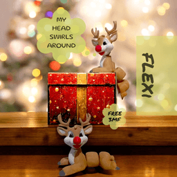 Red Nose Reindeer 3d model