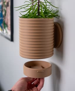 Planter with Hidden Drip Tray - Poppy 2 3d model