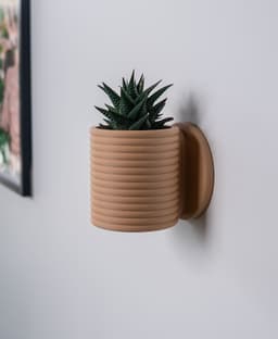 Planter with Hidden Drip Tray - Poppy 2 3d model