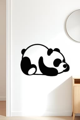 Panda Wall Art, Wall Decor, Home Decor 3d model
