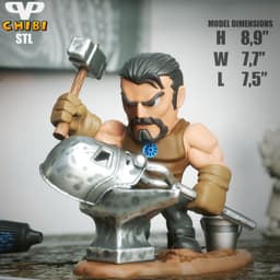 Tony Stark Chibi STL for 3D Printing ChibiSTL 3DXM 3d model